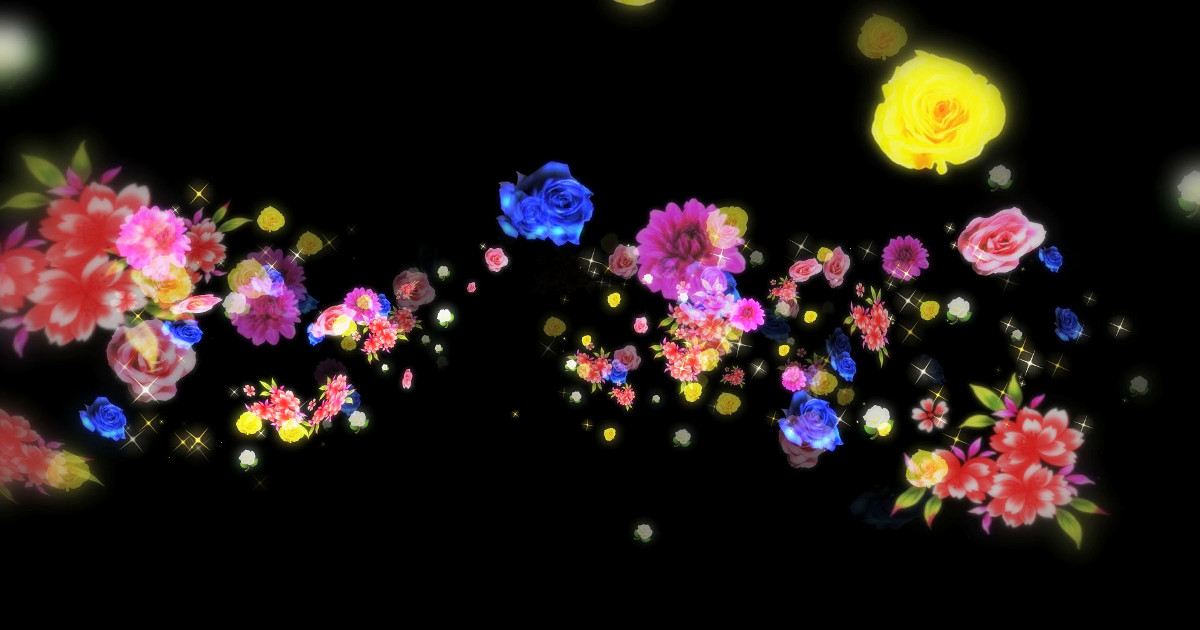 Анимированные цветы - Motion Graphics HD 1920x1080