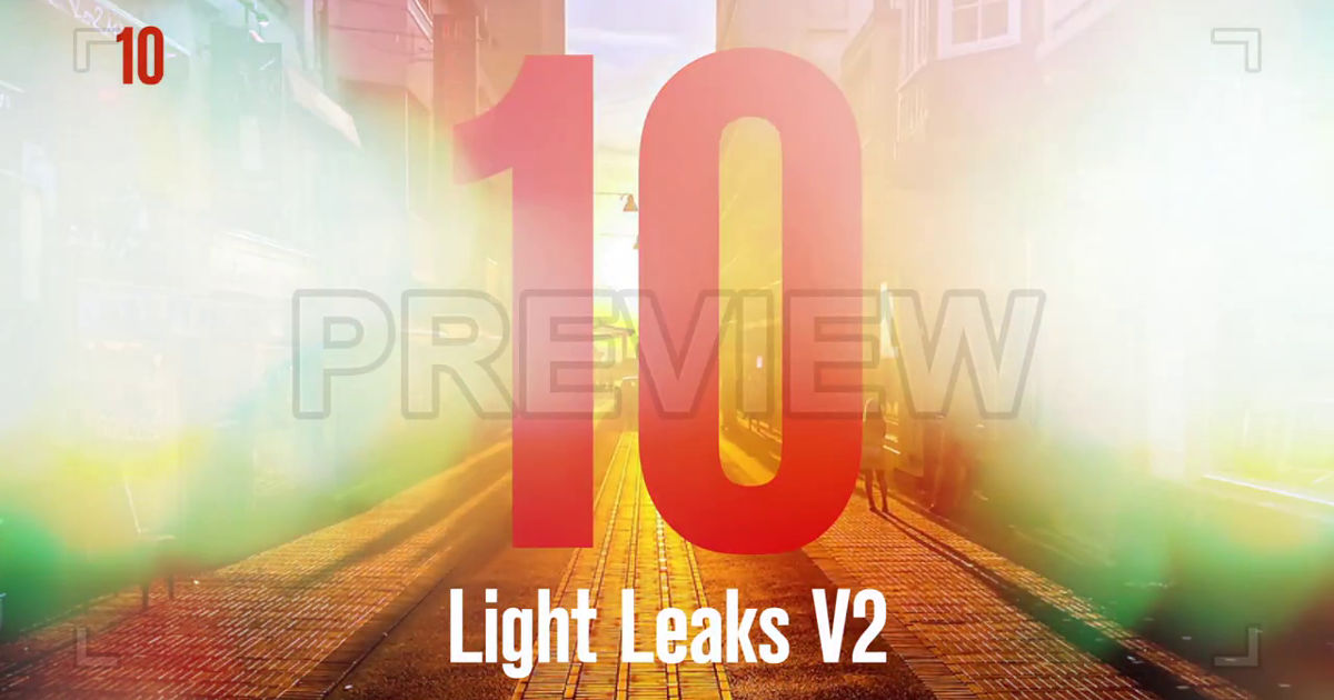 Free Light Leaks v2 - Motion Graphic (10 clips)