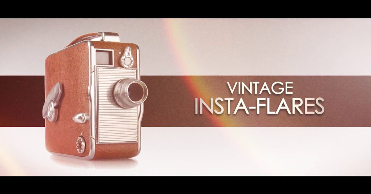 HD Футажи: Эффекты Vintage Insta-Flares